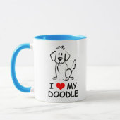 Mug J'Aime Mon Doodle (Gauche)