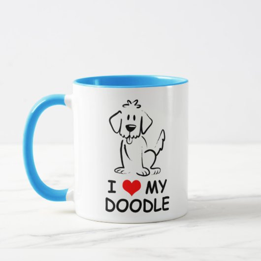 Mug J'Aime Mon Doodle (Gauche)