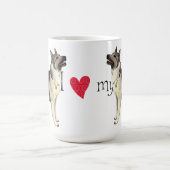 Mug J'aime mon Elkhound norvégien (Centre)