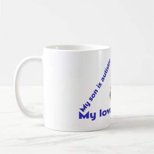 Mug J'aime mon enfant autiste - serie unique de (Gauche)