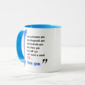 Mug J'aime mon enfant avec l'autisme - expert en (Devant gauche)