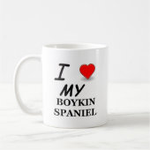 Mug J'aime mon épagneul de Boykin (Gauche)