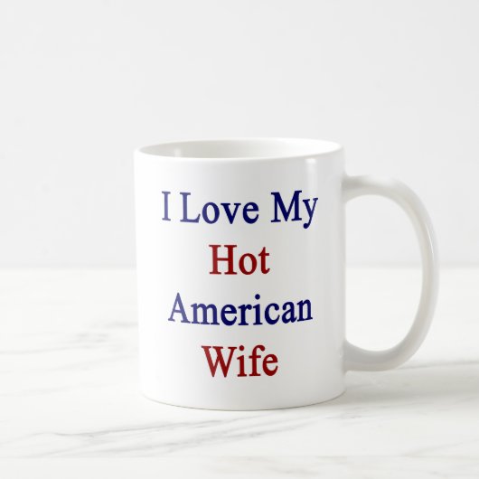 Mug J'aime mon épouse américaine chaude (Droite)