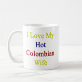 Mug J'aime mon épouse colombienne chaude (Gauche)
