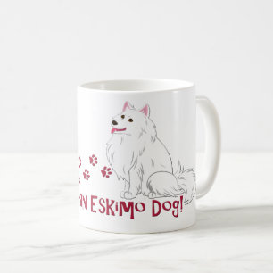 Mug J'Aime Mon Esquimau Américain Chien !