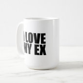 Mug J'aime mon ex (Devant gauche)
