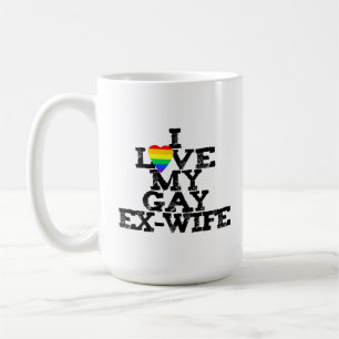 Mug J'aime mon ex-femme gay énergie post-divorce drôle