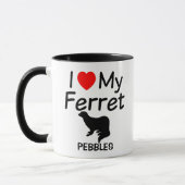 Mug J'Aime Mon Ferret (Gauche)