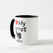 Mug J'Aime Mon Ferret (Devant gauche)