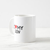 Mug J'aime mon Fils (Devant gauche)