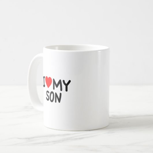 Mug J'aime mon Fils (Devant gauche)