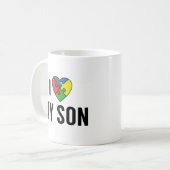 Mug J'aime mon fils (Devant gauche)