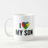 Mug J'aime mon fils (Gauche)