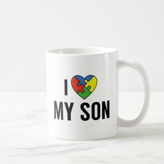 Mug J'aime mon fils (Droite)