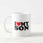 Mug J'aime mon fils (Gauche)