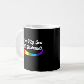 Mug J'Aime Mon Fils Son Mari Fier Parents Lgbtq Droit (Devant gauche)