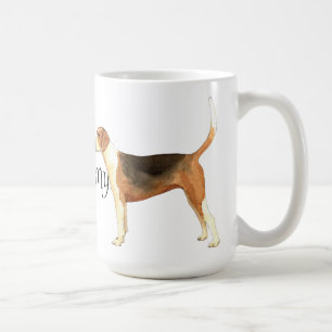 Mug J'aime mon fox-hound américain