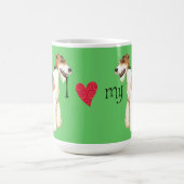 Mug J'aime mon Fox Terrier de fil (Centre)