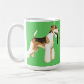 Mug J'aime mon Fox Terrier de fil (Gauche)