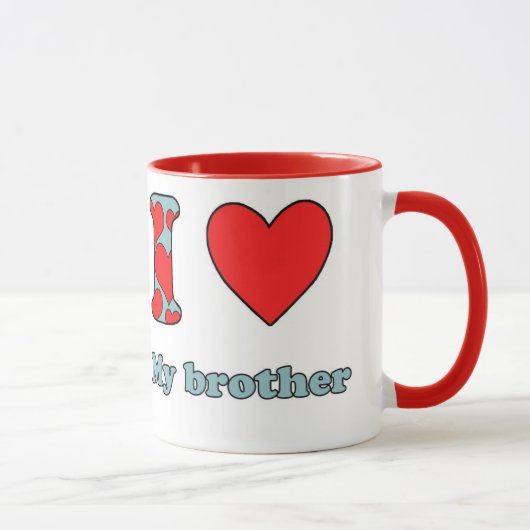 Mug J'aime mon frère (Droite)
