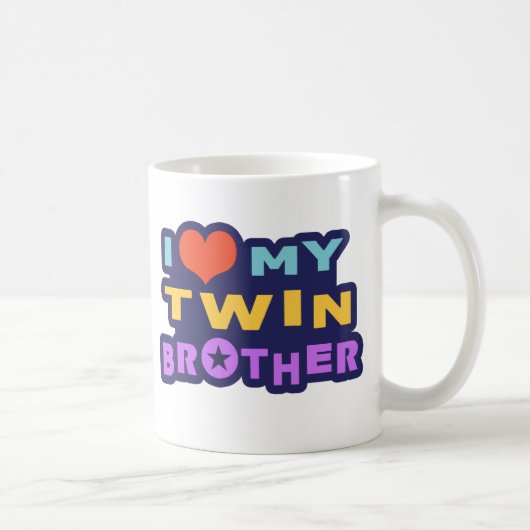 Mug J'Aime Mon Frère Twin (Droite)