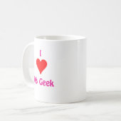 Mug J'aime mon geek (Devant gauche)