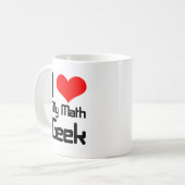 Mug J'aime mon geek de maths (Devant gauche)