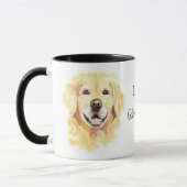 Mug J'aime mon Golden Retriever, chien, animal de comp (Gauche)