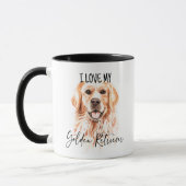 Mug J'Aime Mon Golden Retriever Scripty (Gauche)