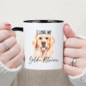 Mug J'Aime Mon Golden Retriever Scripty