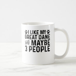 Mug J'aime mon Grand Danois et 3 personnes