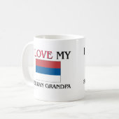 Mug J'aime mon grand-papa serbe (Devant gauche)