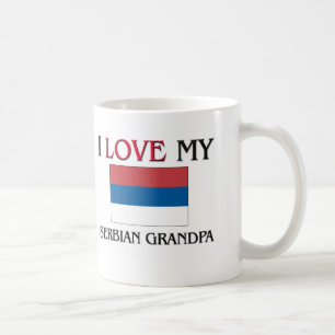 Mug J'aime mon grand-papa serbe