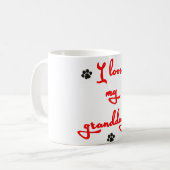 Mug J'aime mon Granddog ! (Devant gauche)