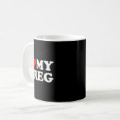 Mug J'aime mon Greg (Devant gauche)