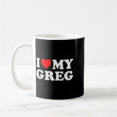 Mug J'aime mon Greg (Gauche)