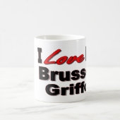 Mug J'aime mon griffon de Bruxelles (Centre)