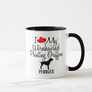 Mug J'Aime Mon Griffon Pointeur À poils durs