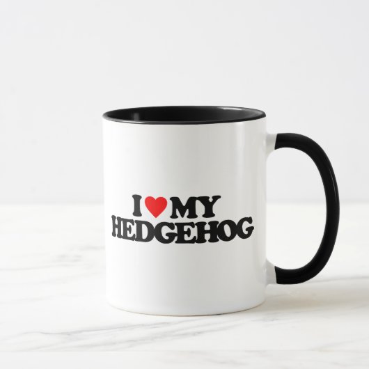 MUG J'AIME MON HÉRISSON (Droite)