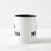 Mug J'aime mon héros (Centre)