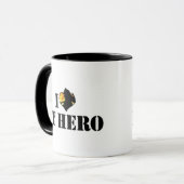 Mug J'aime mon héros (Devant gauche)