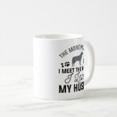 Mug J'Aime Mon Husky (Devant droit)