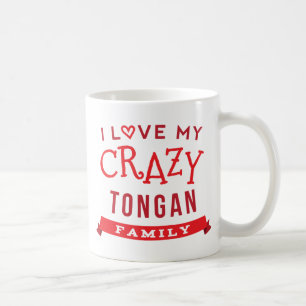 Mug J'aime mon idée tongane folle de T-shirt de la