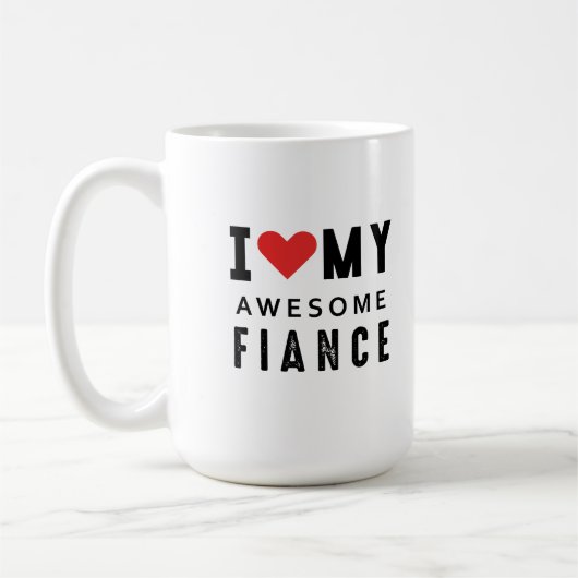 Mug J'aime mon incroyable fiance (Gauche)