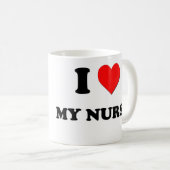 Mug J'aime mon infirmière (Devant droit)