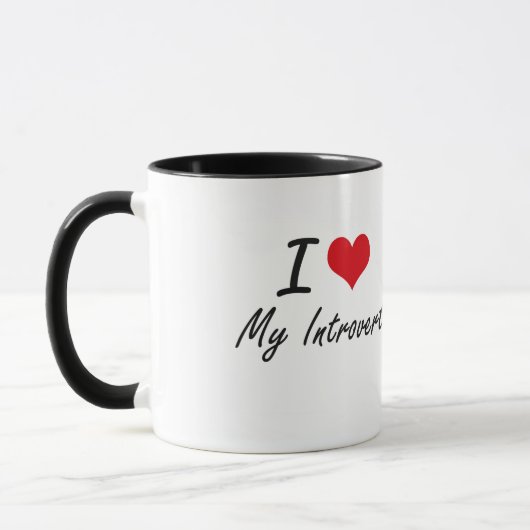Mug J'aime mon introverti (Gauche)