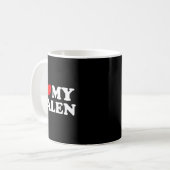 Mug J'aime mon Jalen  (Devant gauche)