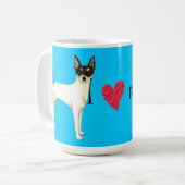 Mug J'aime mon jouet Fox Terrier (Devant gauche)