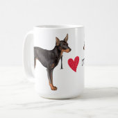 Mug J'aime mon jouet Manchester Terrier (Devant gauche)