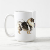 Mug J'aime mon Keeshond (Gauche)